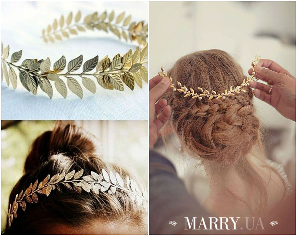 30 - leaf hair accessories for bride