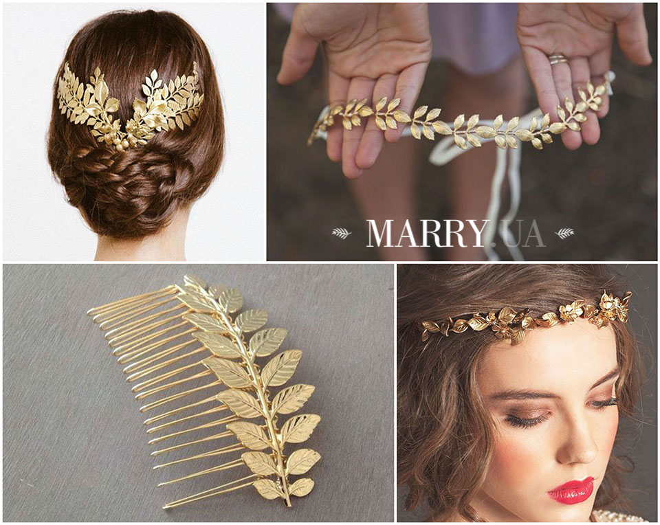 32 - leaf hair accessories for bride