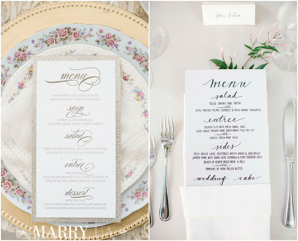 44 - wedding menu for guests photo