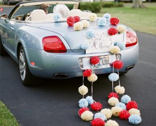 Декор свадебного авто