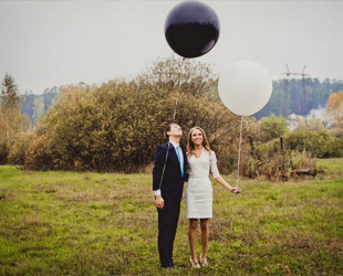 Воздушные шары снова в моде: свадебные вариации