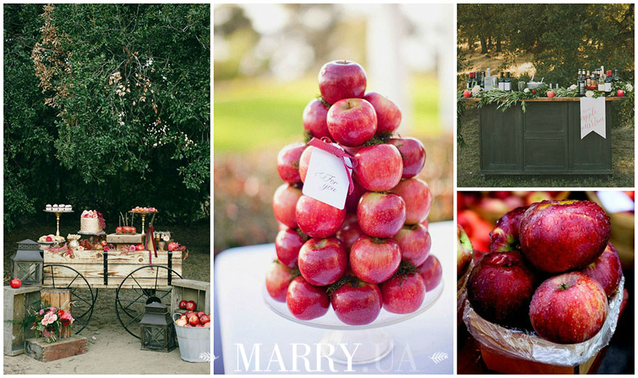 apple wedding bar