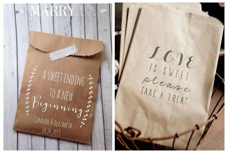 candy bags wedding favors