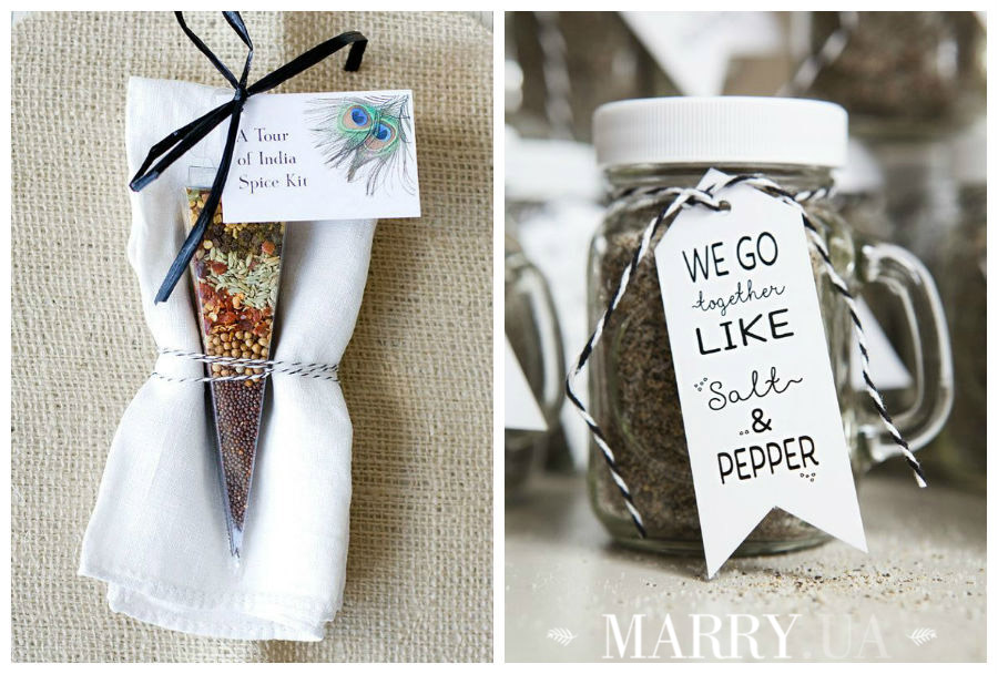 spices wedding favors