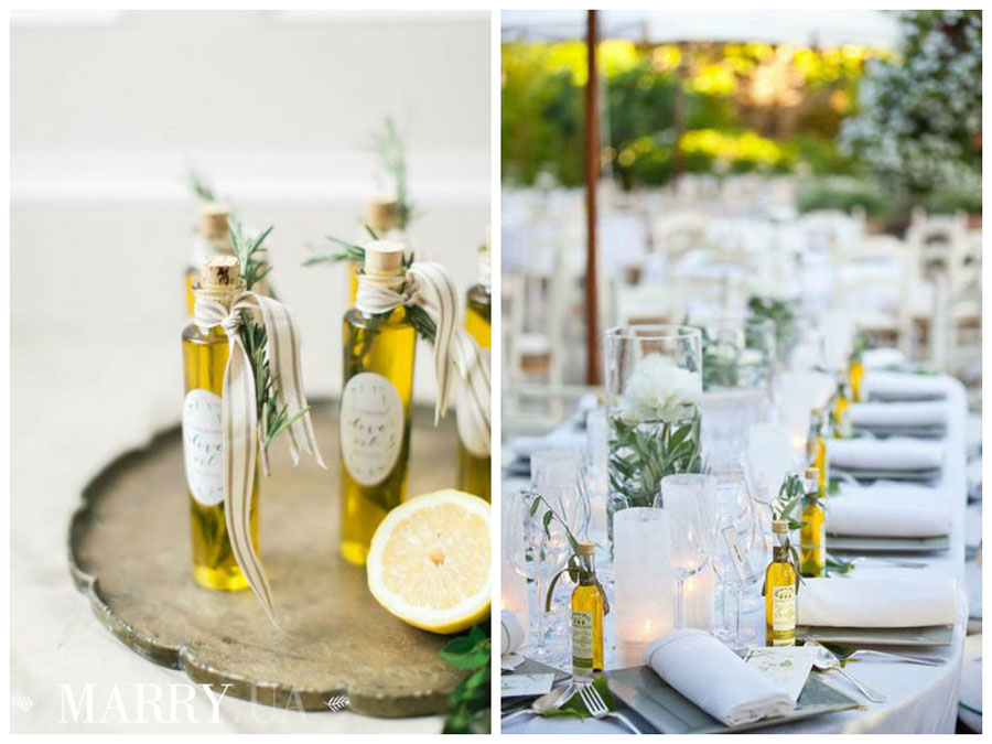 wedding favors olive oil