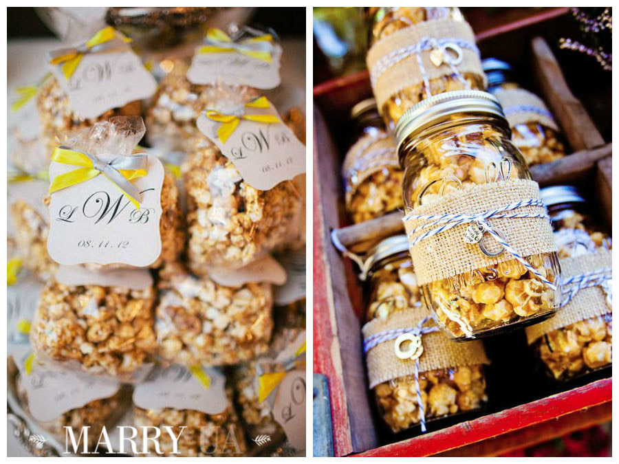 wedding favors popcorn