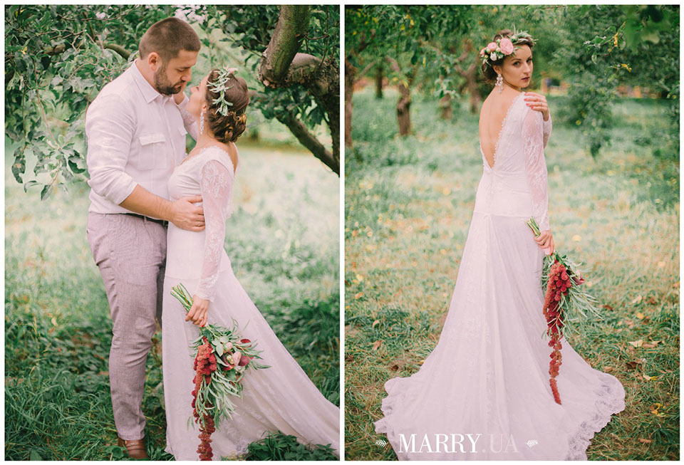 marsala and blush pink after wedding photo, Kiev VDNH (11)
