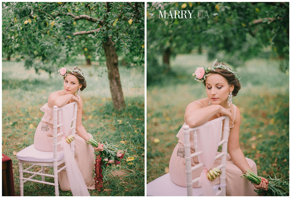 marsala and blush pink after wedding photo, Kiev VDNH (16)