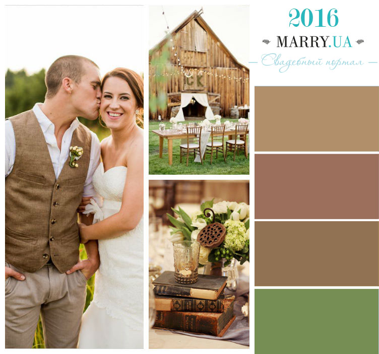 iced coffee wedding color trend 2016