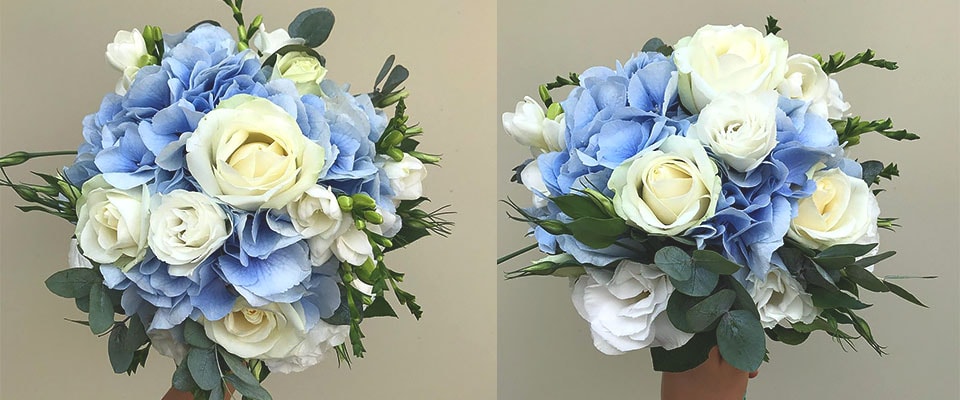 Букет невесты с голубыми цветами доставка цветов бесплатно от 1500