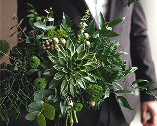 Букеты - Свадебный букет в зеленом цвете