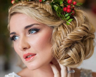 Прическа невесты на свадьбу в украинском стиле