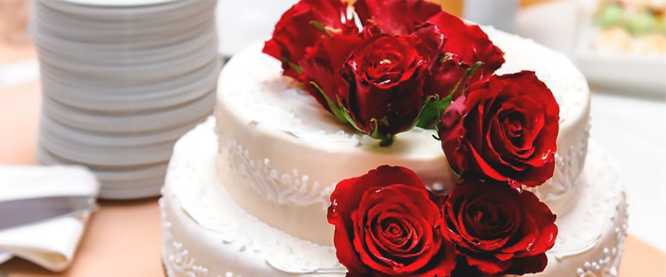 рубиновая свадьба торт фото