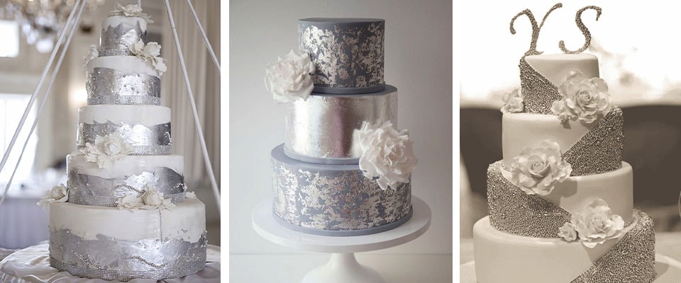 серебряная свадьба торт фото