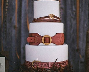 Интересные идеи торта на кожаную свадьбу