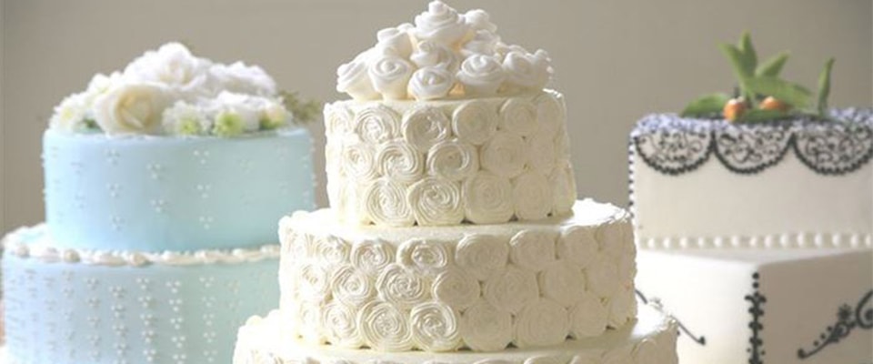 кремовые торты на свадьбу фото