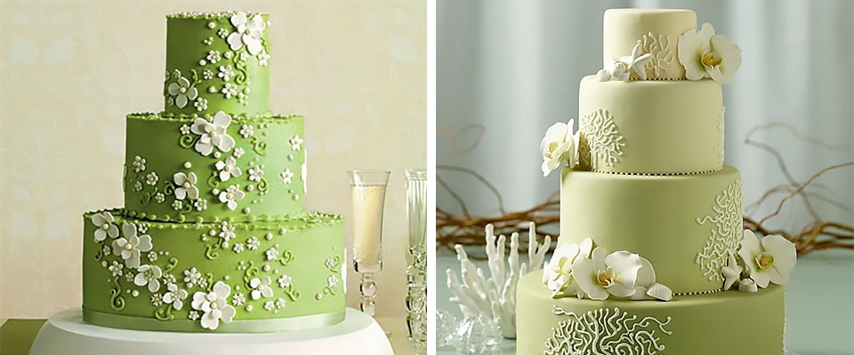 зеленый торт на свадьбу фото
