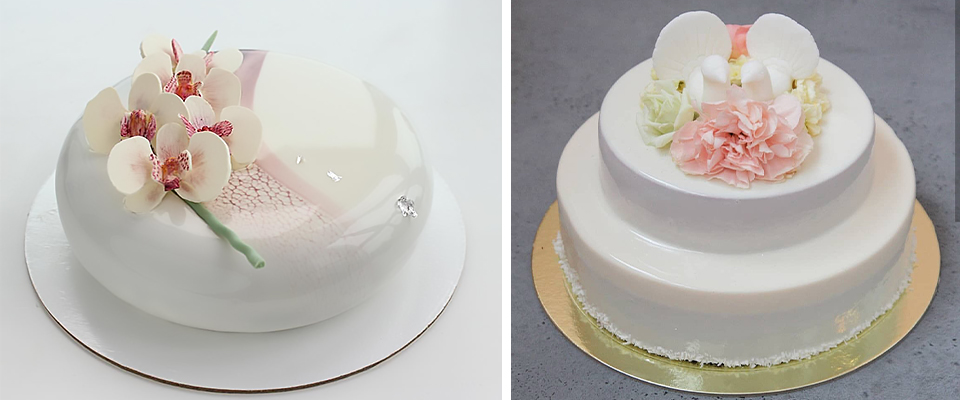 муссовый свадебный торт фото