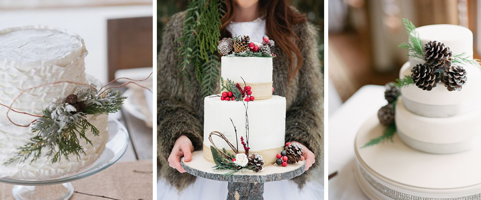свадебные торты зимней тематики фото