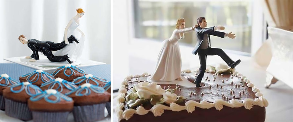 смешные фигурки на свадебный торт фото