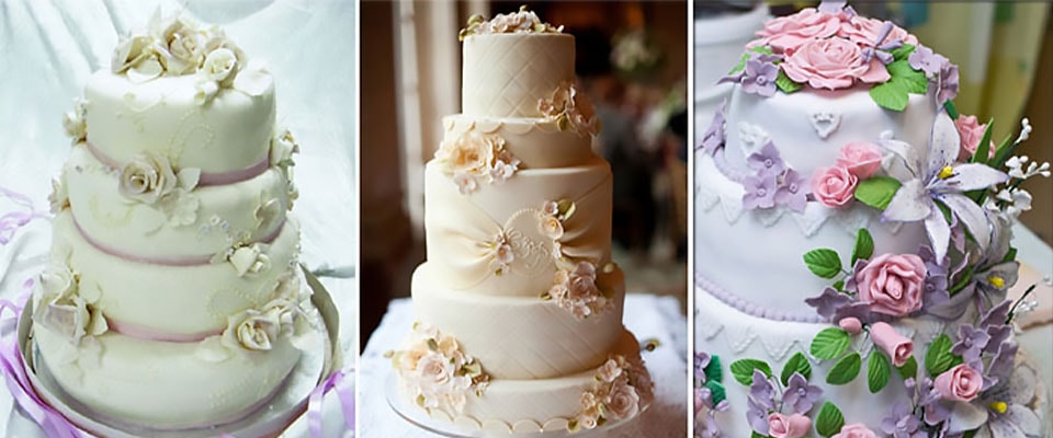 цветы из мастики на свадебном торте фото