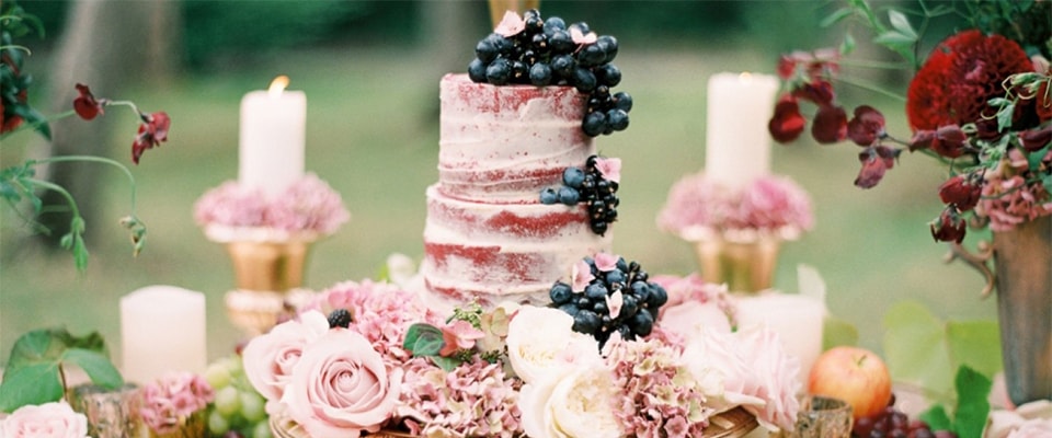 голый свадебный торт фото