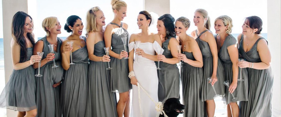 фасон платья на свадьбу для подружек невесты фото