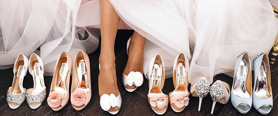 Как подобрать обувь к свадебному платью фото