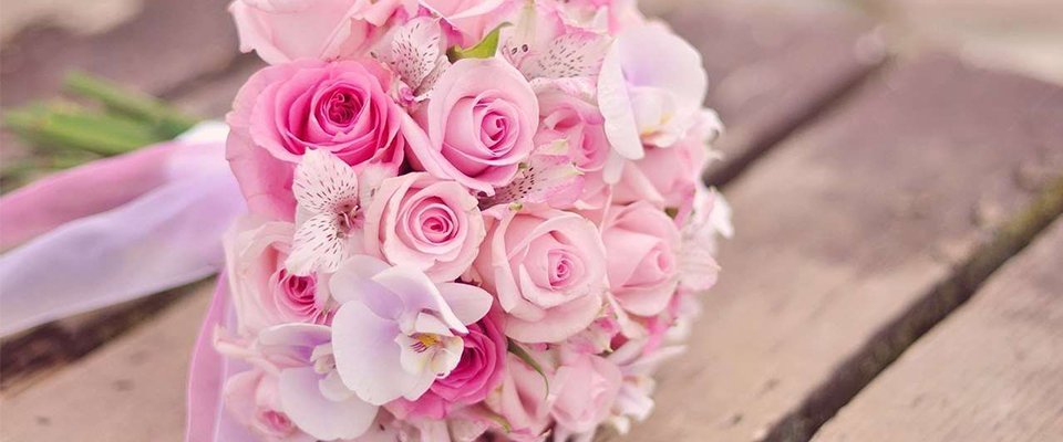розовые букеты свадебные картинка