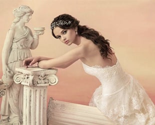 Украшения для невесты, свадьба в греческом стиле